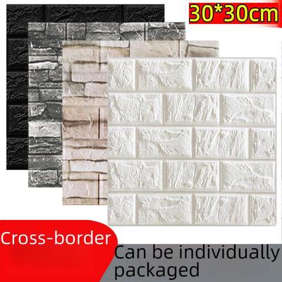 "Adesivi Murali Mattone in Schiuma XPE 3D": Carta da parati semplice, autoadesiva, di piccole dimensioni 30x30"