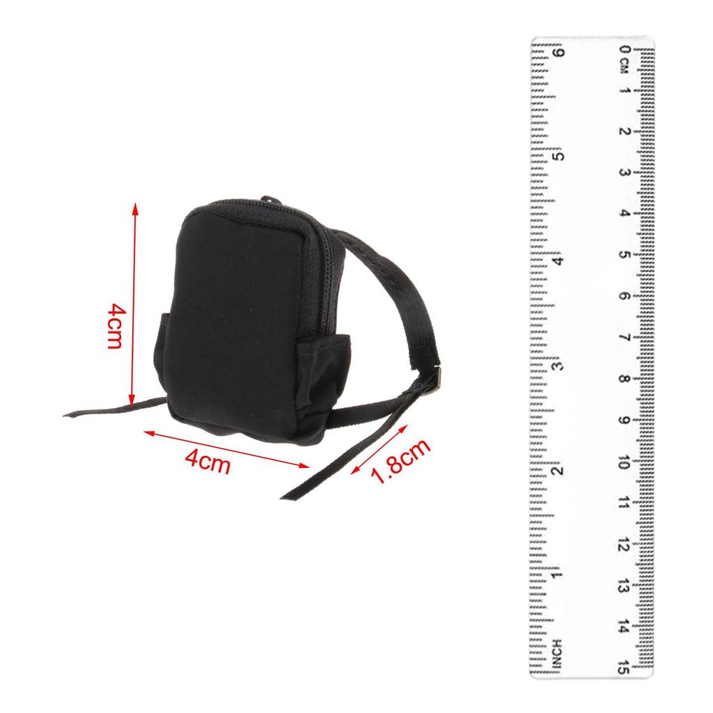 1:12 Scale Action Figures Backpack Simulation Pretend Toy Doll Accessories