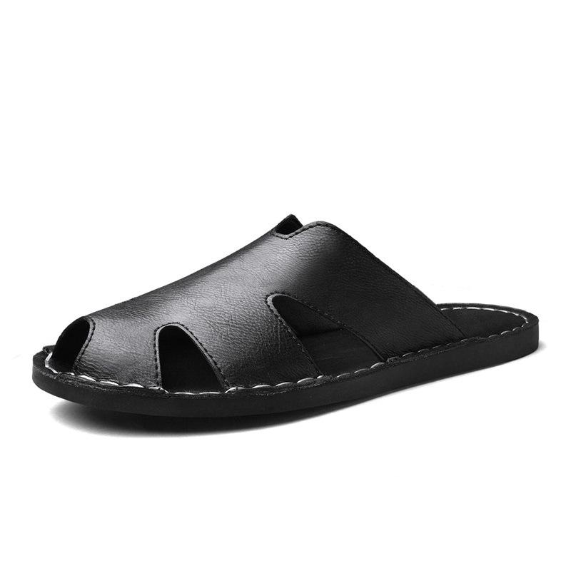 Plus Size Hand-Stitched Men s Closed-Toe Casual Beach Sandals 41