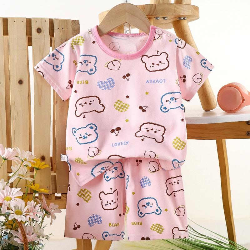 2pcs/set Children's Sets Kids Clothes Boys Girls T-shirt Shorts Summer Cotton Short Sleeve Baby Children Clothing Toddler Suit