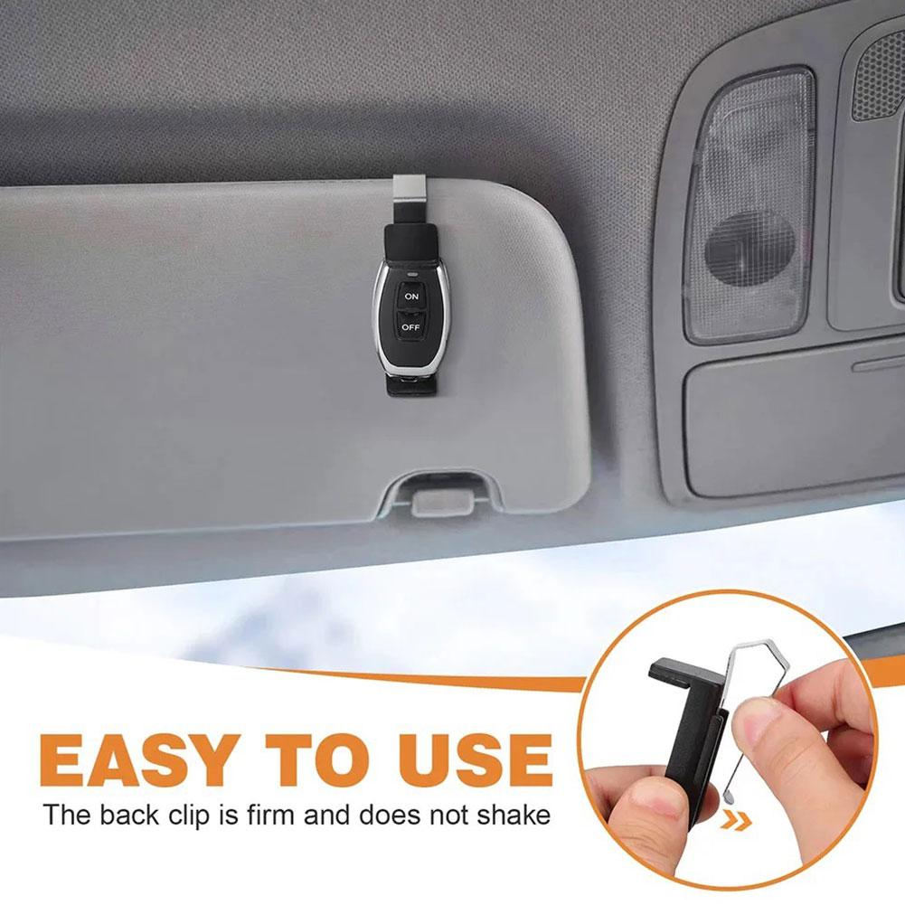Car Visor Remote Control Holder Clip Universal Transmitter Clip Mount For Garage Door Opener, Gate Remote, Toll Pass, Key Fob