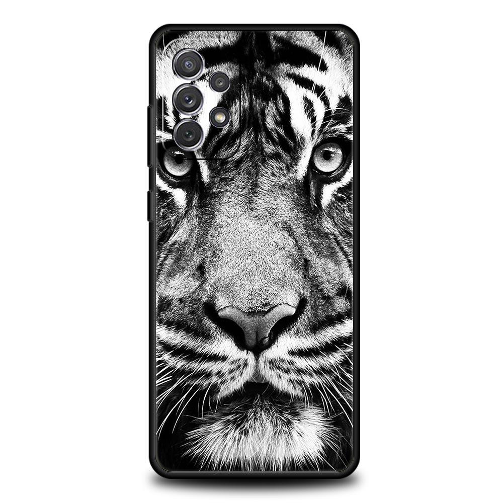 Animal White Tiger Phone Case for Samsung Galaxy A17 A13 A15 A25 A35 A51 A55 A71 A21S A11 A31 A41 A23 A53 A73 5G A03S A05s Cover