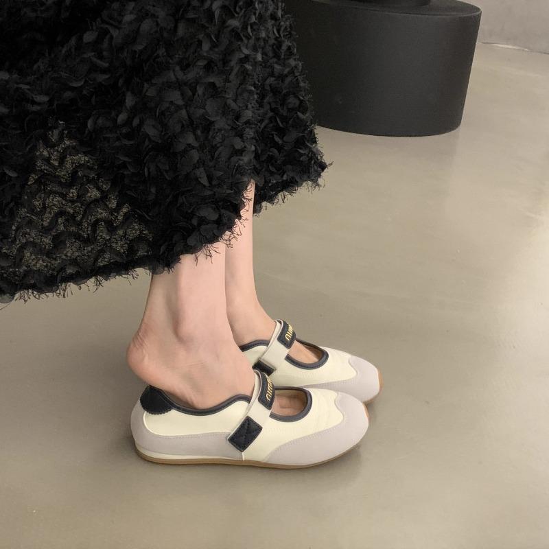 Mary Jane women's shoes summer new little white shoes cloud puff shoes flat casual single shoes
