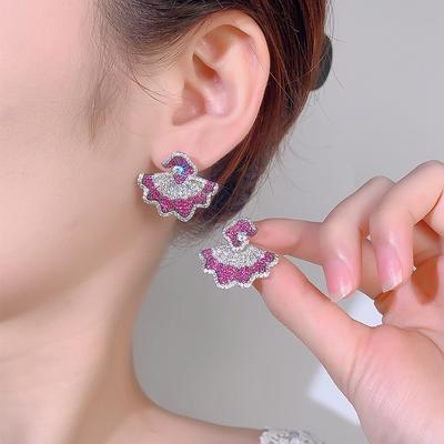 Premium Blumenohrringe, Stecker, Neue Beliebte Smart Rock Ohrringe Zeigen Elegantes Temperament, Damenohrringe