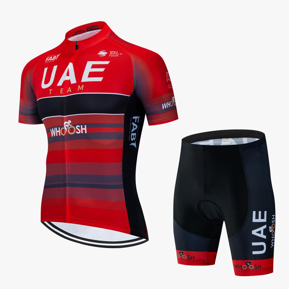Förenade Arabemiraten Cykeltröja Set Cykeldräkt Mountainbikes Sommaroutfit Cykelkläder för Män Mtb Tröja Bib Shorts Cykelkläder Cykel
