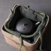 Vintage Portable Storage Bags Teaware Drawstring Bag Multifunctional Outdoor Travel Tea Set Teapot Teacup Cloth Storage Bags New