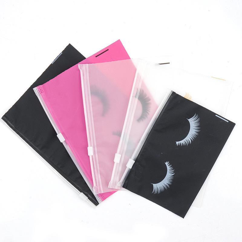EVA Eyelash Frosted Ziplock Cosmetic Storage Bag