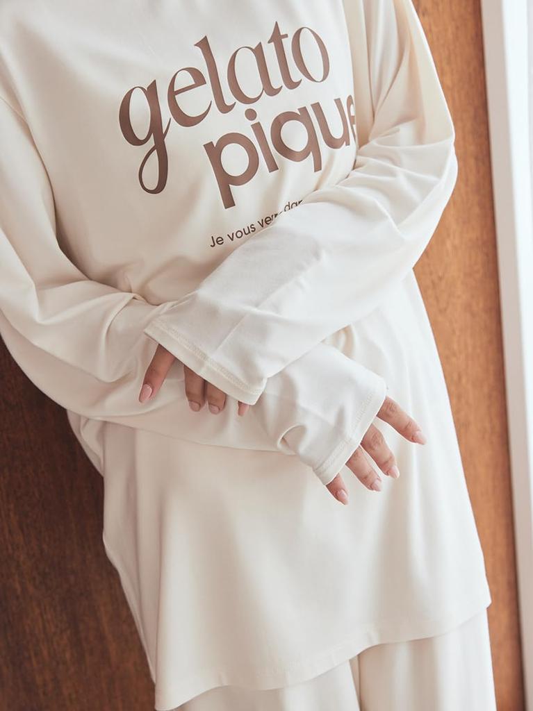 Rayon Logo Long PWCT255320CRMF T-Shirt