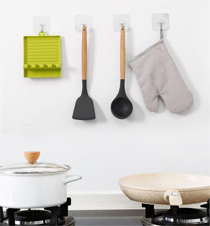 Veelzijdige keukenorganizerset Wandgemonteerde opbergruimte voor spatels, deksels van pannen, eetstokjes en soeplepels, duurzaam plastic