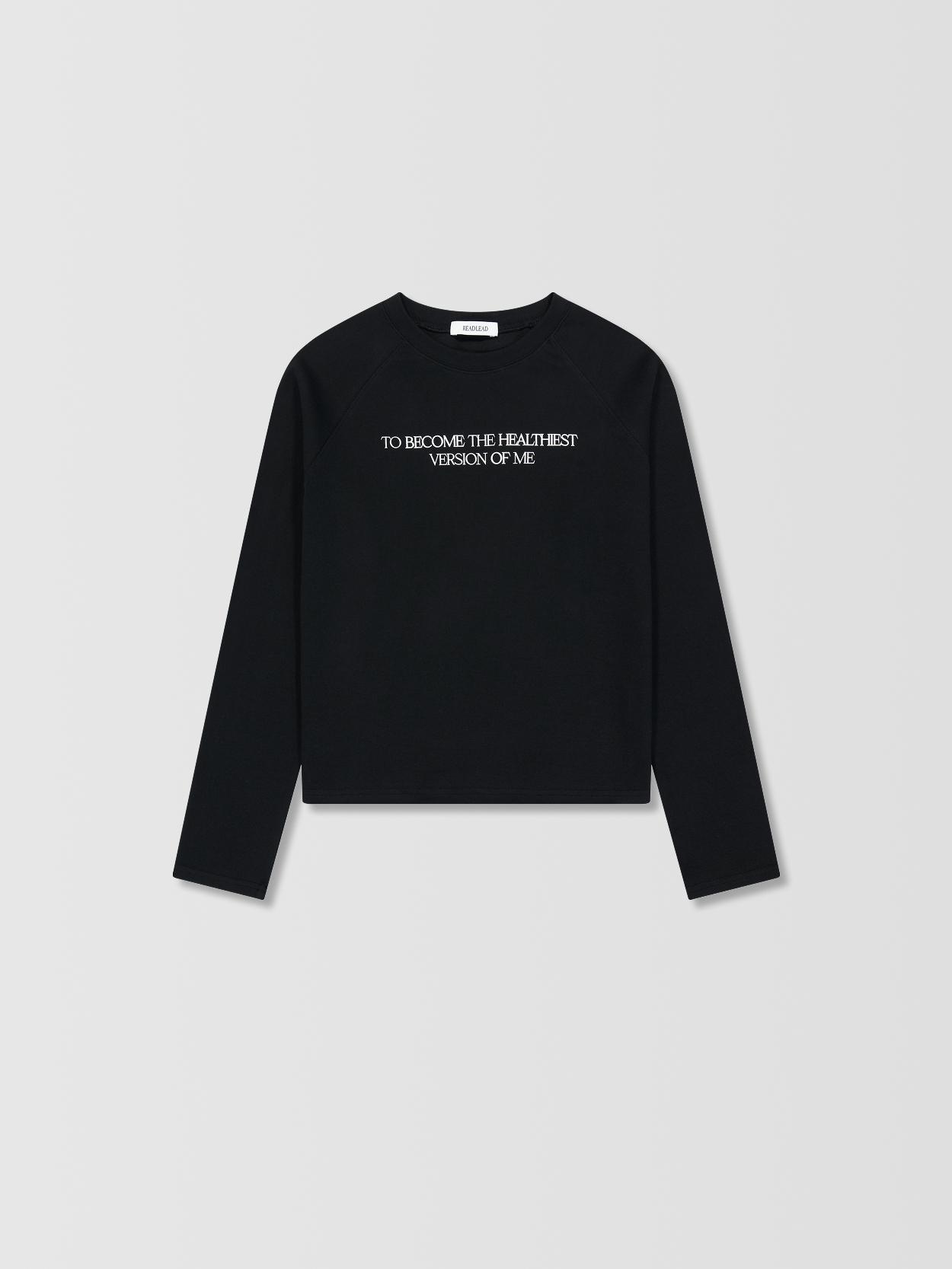 Read Read Raglan Lettering T-Shirt_Black Free