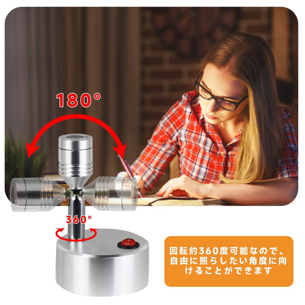 zmayastar Wire-Free LED Spotlight, Set of 2, Special Offer, Showcase Lighting, Ceiling Lighting, Adjustable Angle, Warm White, ZM-TYNN-010D