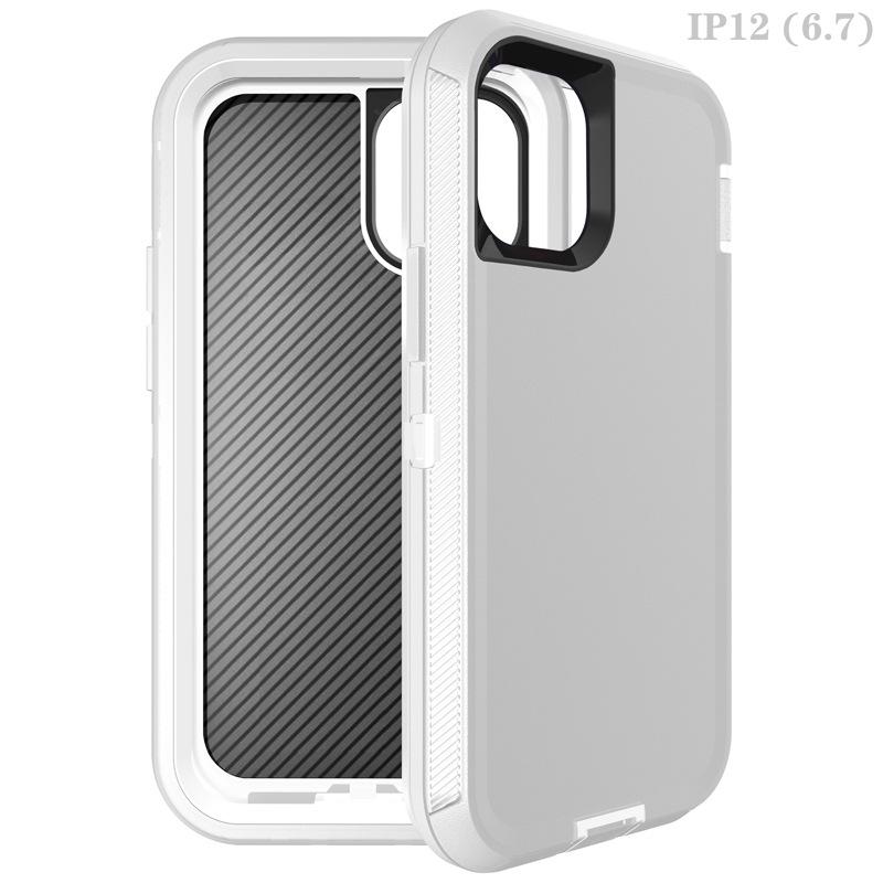 3IN1 For iPhone 15 11 12 13 14 Pro Max XR XS XSMAX X 12/13MINI SE 6 6S 7 8 Plus Heavy Duty Shockproof Armor Phone Case Cover