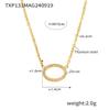 Exquisite Niche Zirconium Titanium Steel Jewelry Set: 18k Gold Plated Ring, Bracelet, and Temperament Necklace.