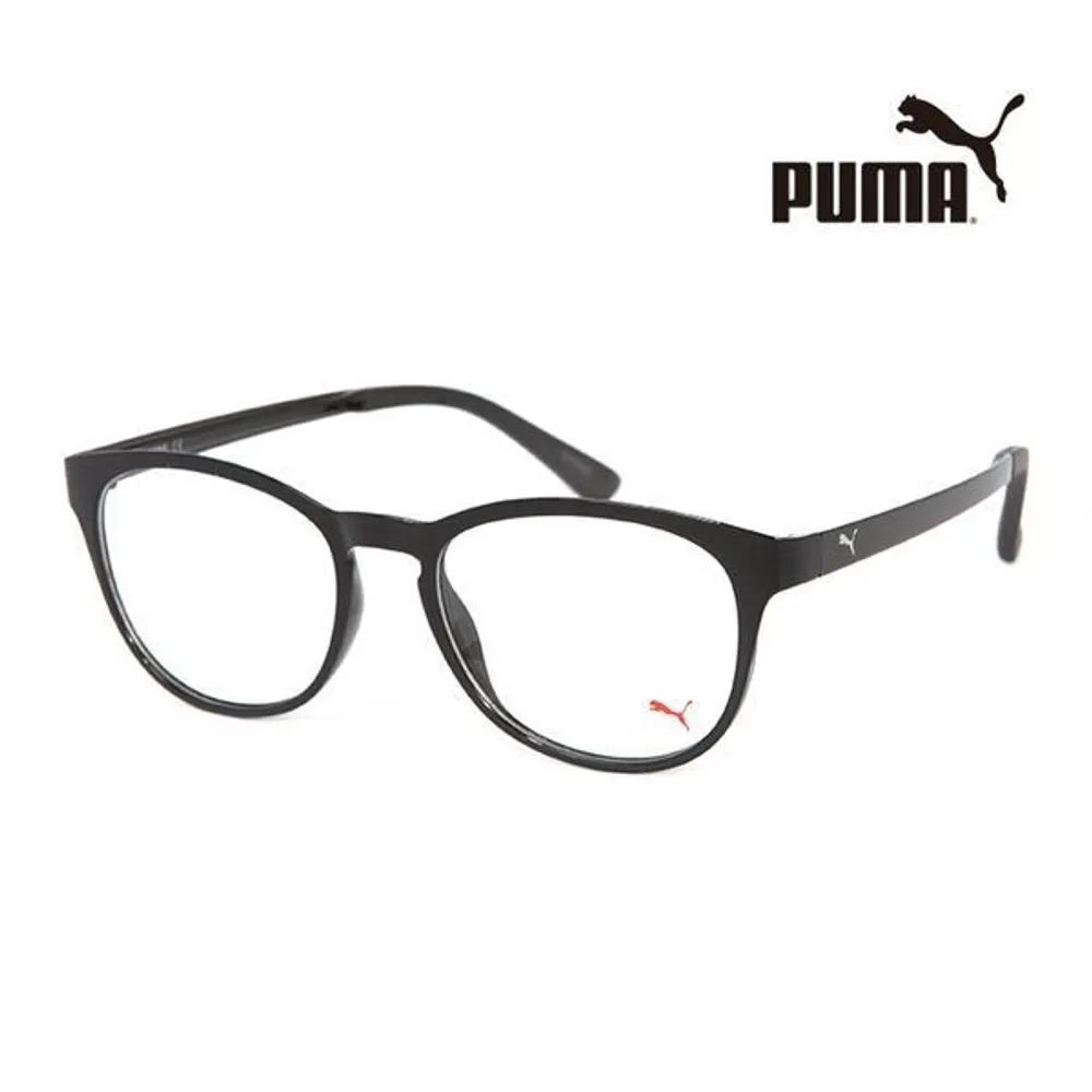 

Puma Eyeglass Frames PE0040O 001 Round Horn-rimmed Glasses for Women and Men PE0040O 001_C [50]