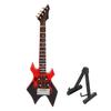 Bass Model Miniature Wooden Simulation Guitar Model Musical Instrument Ornaments