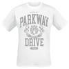 Parkway Drive Vintage College Style Graphic Cotton TShirt Unisex Hardcore Punk Style BlackWhite Short Sleeve Top