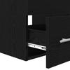 Bathroom Furniture Set 2 Pcs Black Oak Effect Particleboard