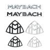 1pcs 3D ABS  Maybach Side Emblem Car GLS GLE S500 Logo sticker Rear Bumper tail door trunk sticker Emblem styling Accessories