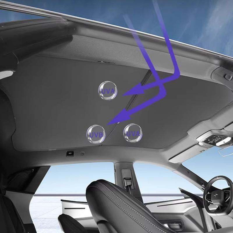 For POLESTAR 4 2024-2025 Skylight Ceiling Shade Sunshade Curtain Sunscreen Insulation Car Curtains Automobile Supplies