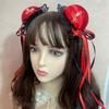 Bowknot Hair Bun Cover Side Clip Halloween Costume Hairpin Theme Party Headpiece