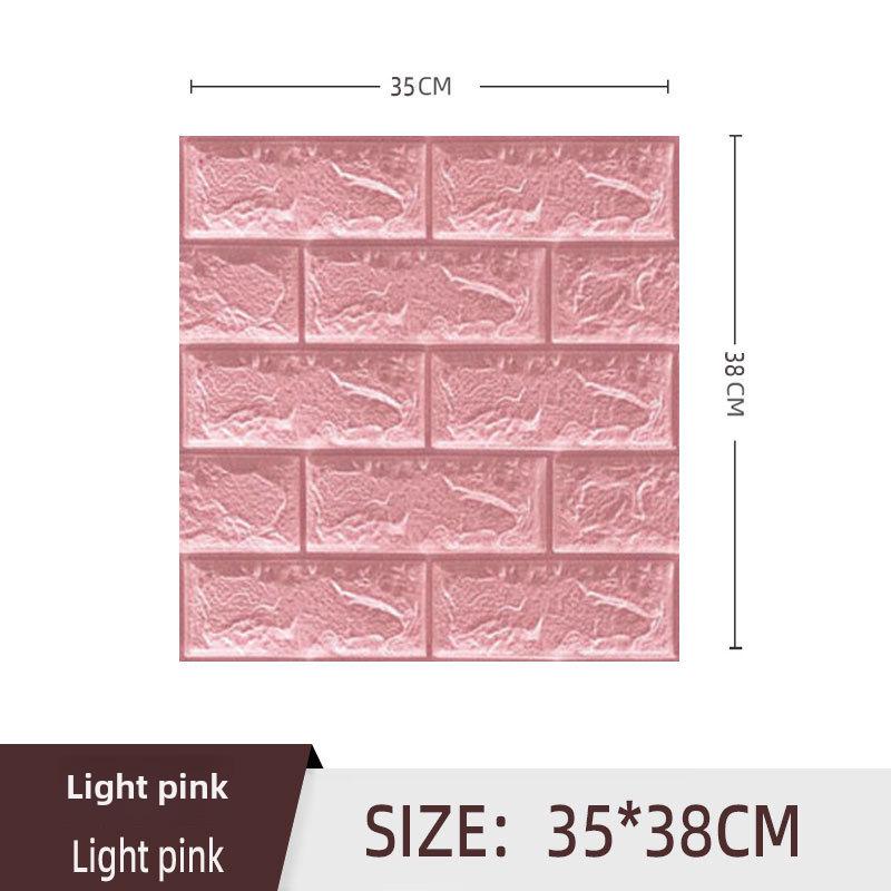 3D XPE Foam Self-Adhesive Brick Wall Stickers, 30x30cm, Small Size