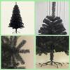 Black PVC Christmas Tree for Hotel Decoration - Large, DIY, Mini, Dense Simulation