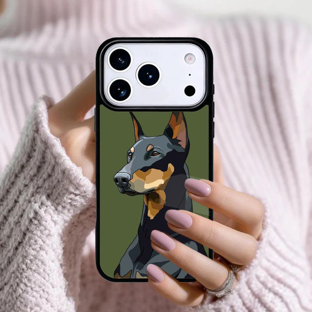 Dachshund Doberman Dog Phone Case For Apple iPhone 17 Air 16E 15 14 Plus 13 12 11 Pro Max Mini Funda Cover