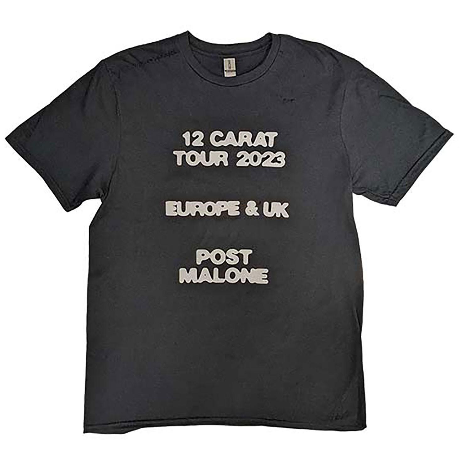 Men s Post Malone Butterfly Logo 2023 Tour T-shirt Small Black 4XL