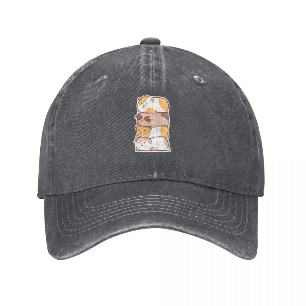 Guinea Pigs Kawaii Baseball Cap Hard Hat Fun Hats Rugby Horse Hat Unisexs Tennis Womens