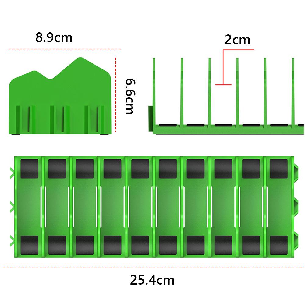 Plier Organizer Rack 10 Slots Space-Saving Keep Pliers Cutters Wrench Organized in Tool Drawer Toolbox Garage Tool Storage Shelf