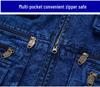 Herren-Jeans-Weste mit Baumwoll-Fleece-Futter - Große Größen, Warm, Mehrere Taschen, Herbst/Winter Freizeit-Weste
