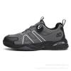 Side rotating button non-slip and wear-resistant outdoor hiking shoes lightweight cushioning low-top sports and leisure shoes