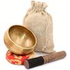 Handmade Tibetan Singing Bowl Set,For Yoga,Meditation,Mindfulness,Chakra Balancing And Healing,Sound Therapy Instrument