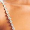Rhinestones Bra Strap Invisible Shoulder Straps Adjustable Anti-Slip Bra Belt for Women Girls Crystal Shoulder Chain