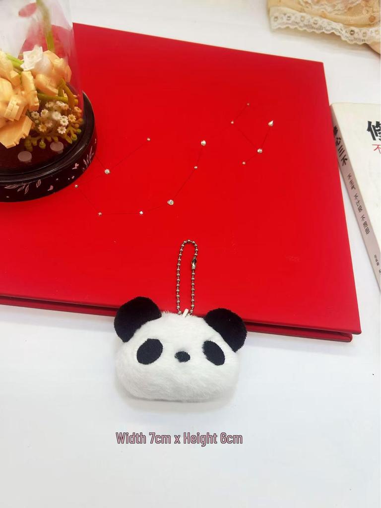 Adorable Plush Animal Bag Charm with Squeaker