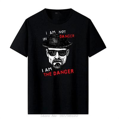Herren T-Shirt Baumwolle Kurzarm Breaking Bad T-Shirt Lässig Heisenberg Print T-Shirt Cooles T-Shirt Herren Tops tshirt
