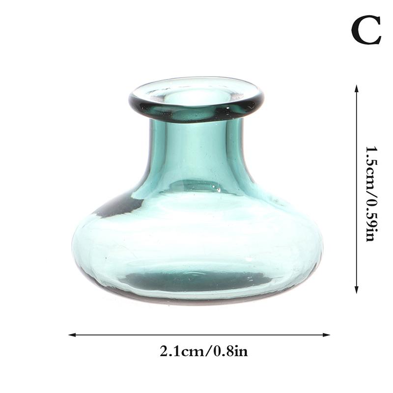 1Pc 1:12 Dollhouse Miniature Glass Vase Flower Arranger Storage Jar Garden Decor