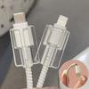 10Pcs Transparent Data Cable Connector Protective Covers, Suitable for Type-C and USB Charger Protective Covers