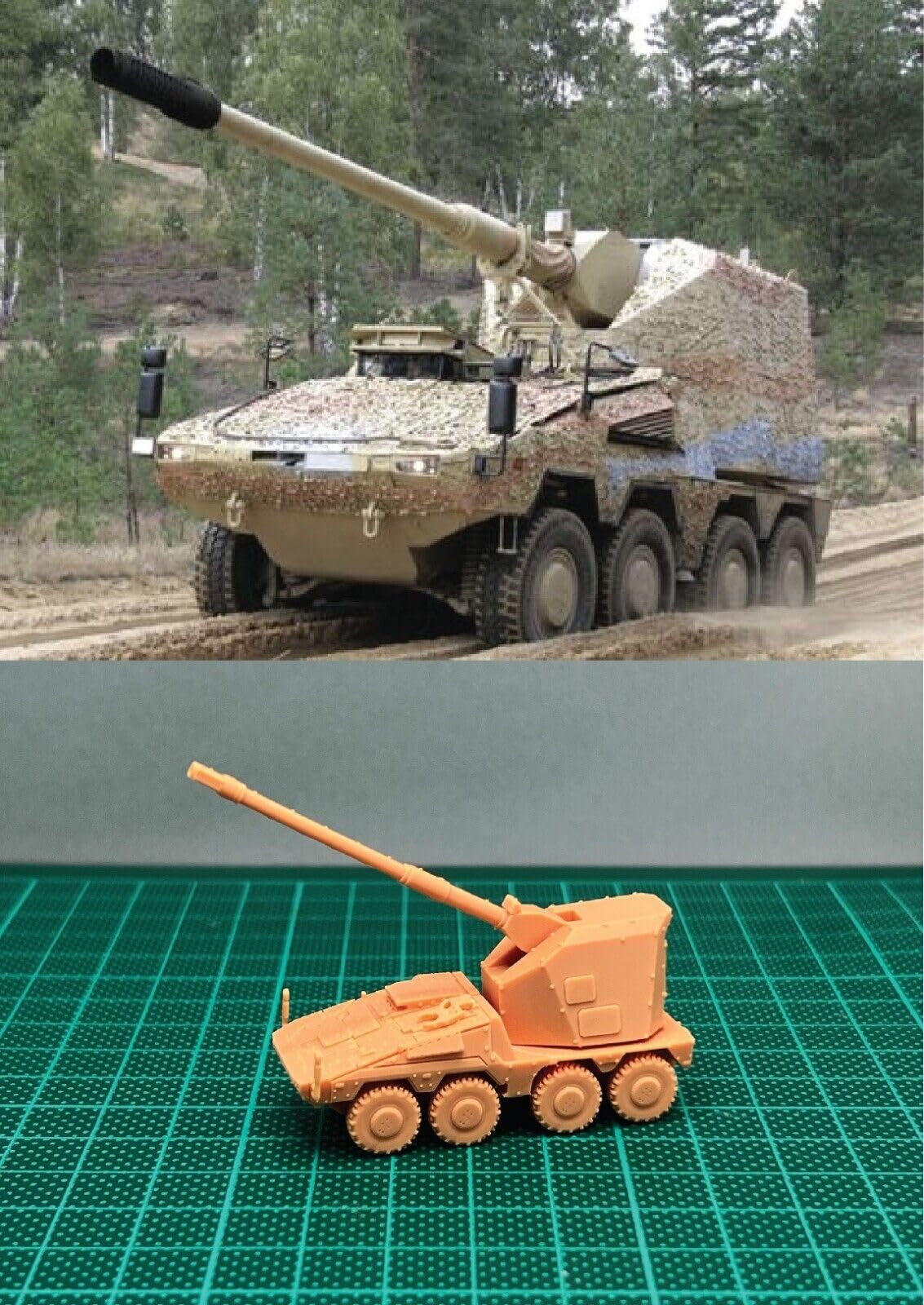 

Немецкая САУ смоляной набор 1/144 RCH-155 (мелкие детали)