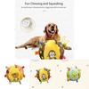 Plush Pet Soccer Ball With Bell For Teething And Entertainment For Small Canines