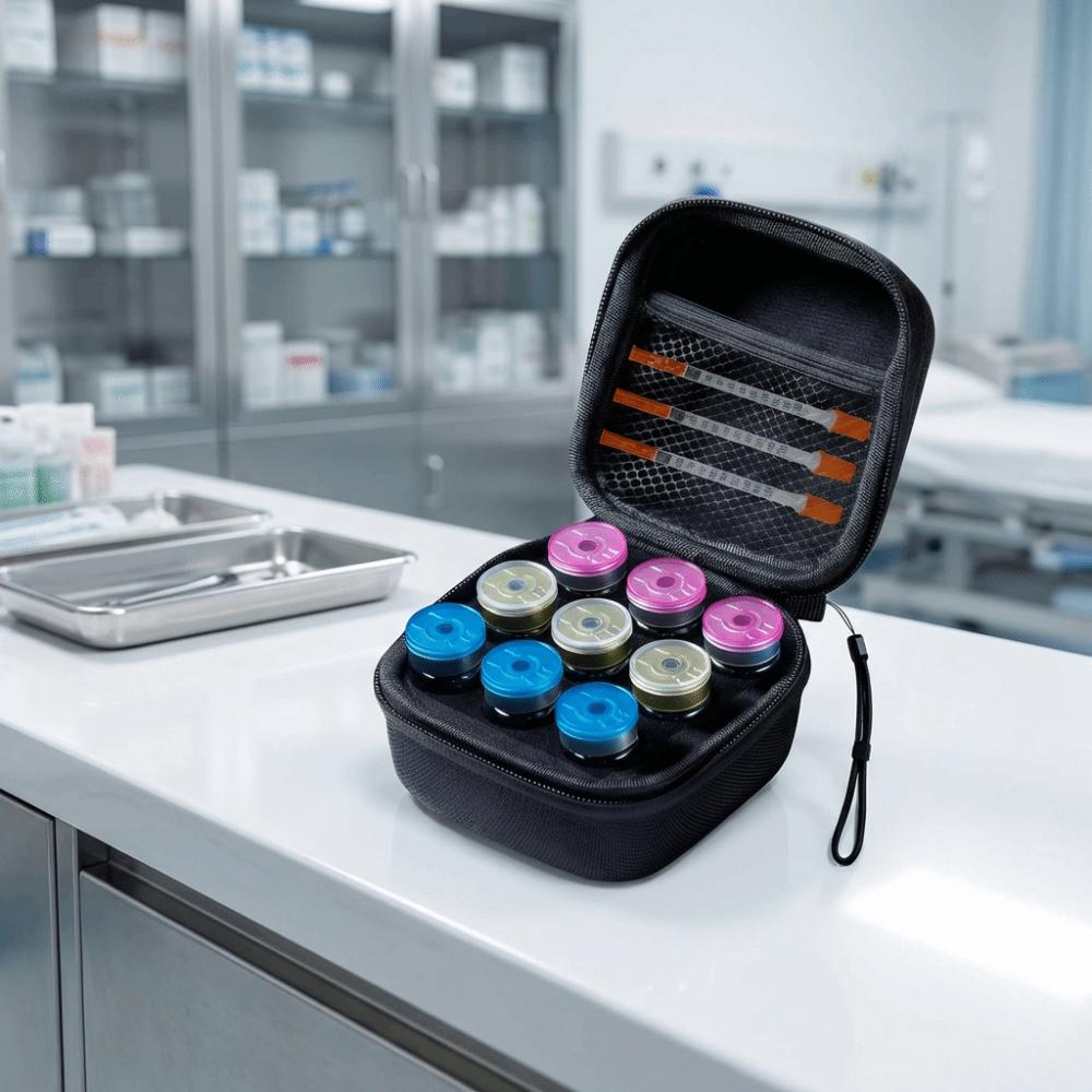 Waterproof Insulin Vial Storage Case 9 Slots Essential Oil Case Insulin Organizer  Diabetics