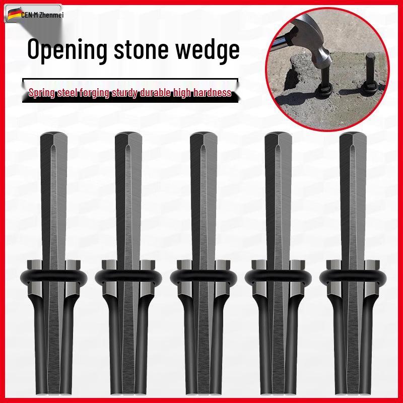 Stone Splitting Wedge and Chisel Tool for Stonemasons