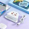 4 Port 12W Fast Charging Desktop Charging Station 2Usb 2Type C Portable Travel Home Phone Charging Socket