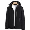 Outdoor Windproof Jacket Hiking Camping Couple Breathable Wear-resistant Hooded Coat