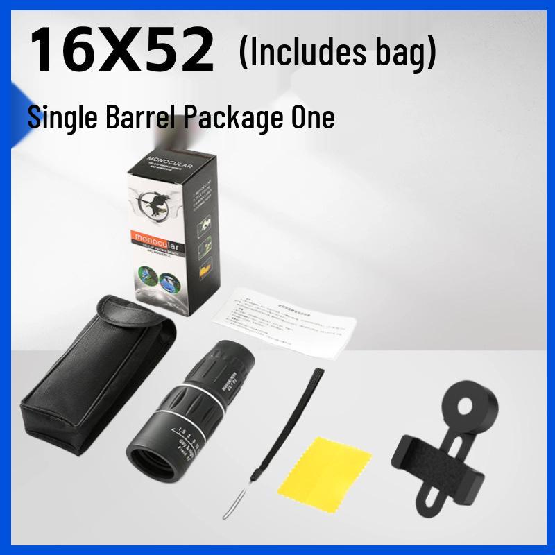 Single Barrel Telescope with HD High Magnification and Low Light Night Vision for Outdoor Concert Mobile Photography