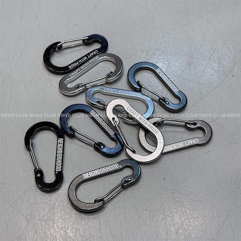 Trendy Spring Gourd-Shaped Keychain Carabiner with Stainless Steel Hook