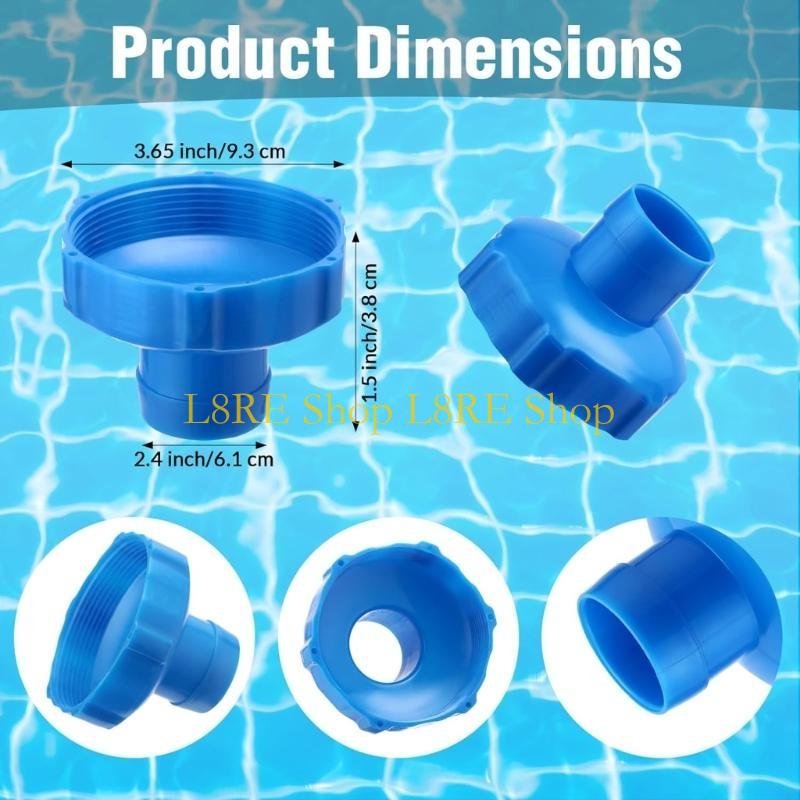 L8RE Pool Hose Adapter Easy To Use Hose Fittings Pool Adapter Plastic Material