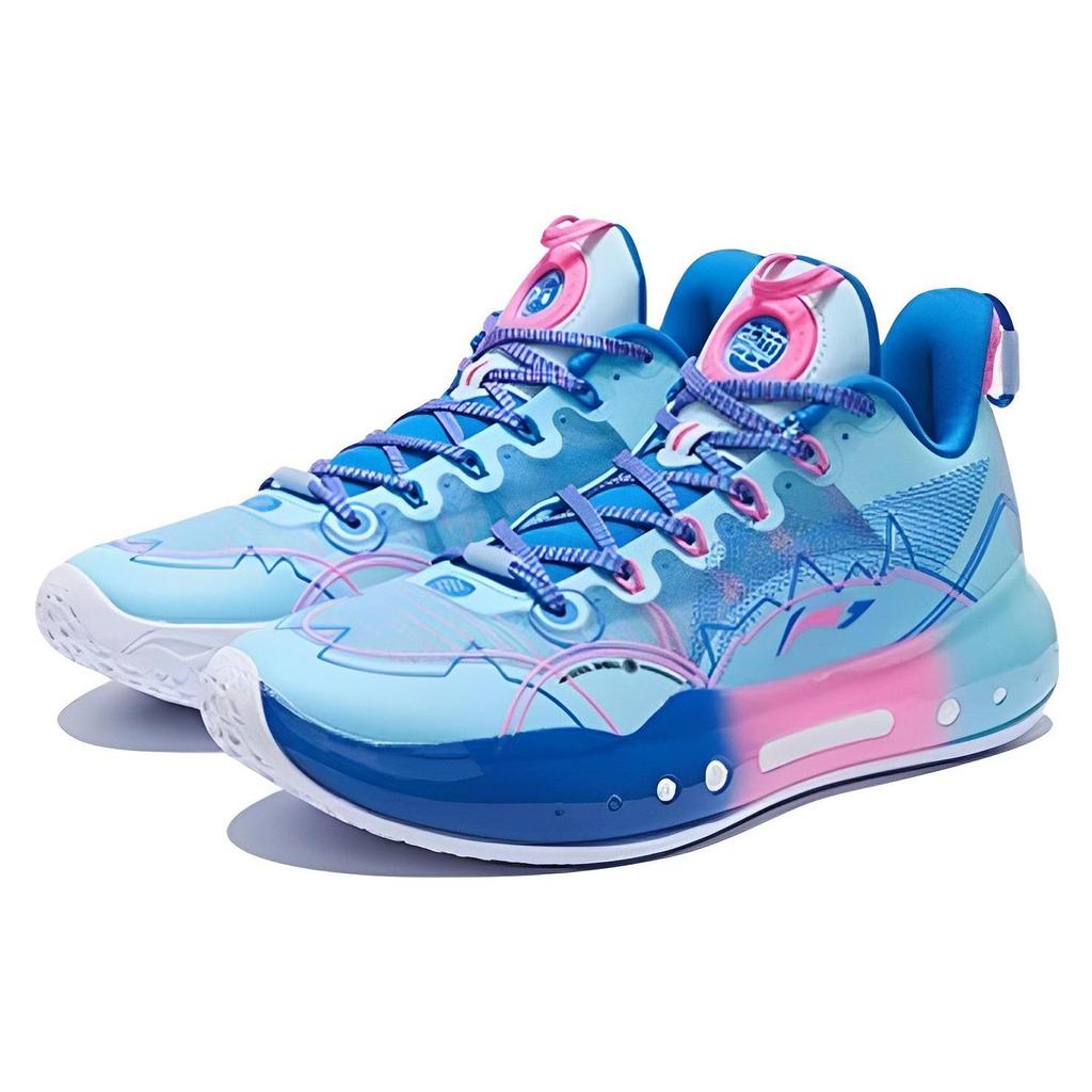Li Ning YuShuai 14 Boom  Low Electric Glow Cushioning Abrasion Resistant Breathable Low Top Basketball Shoes Men's ABAR123-32