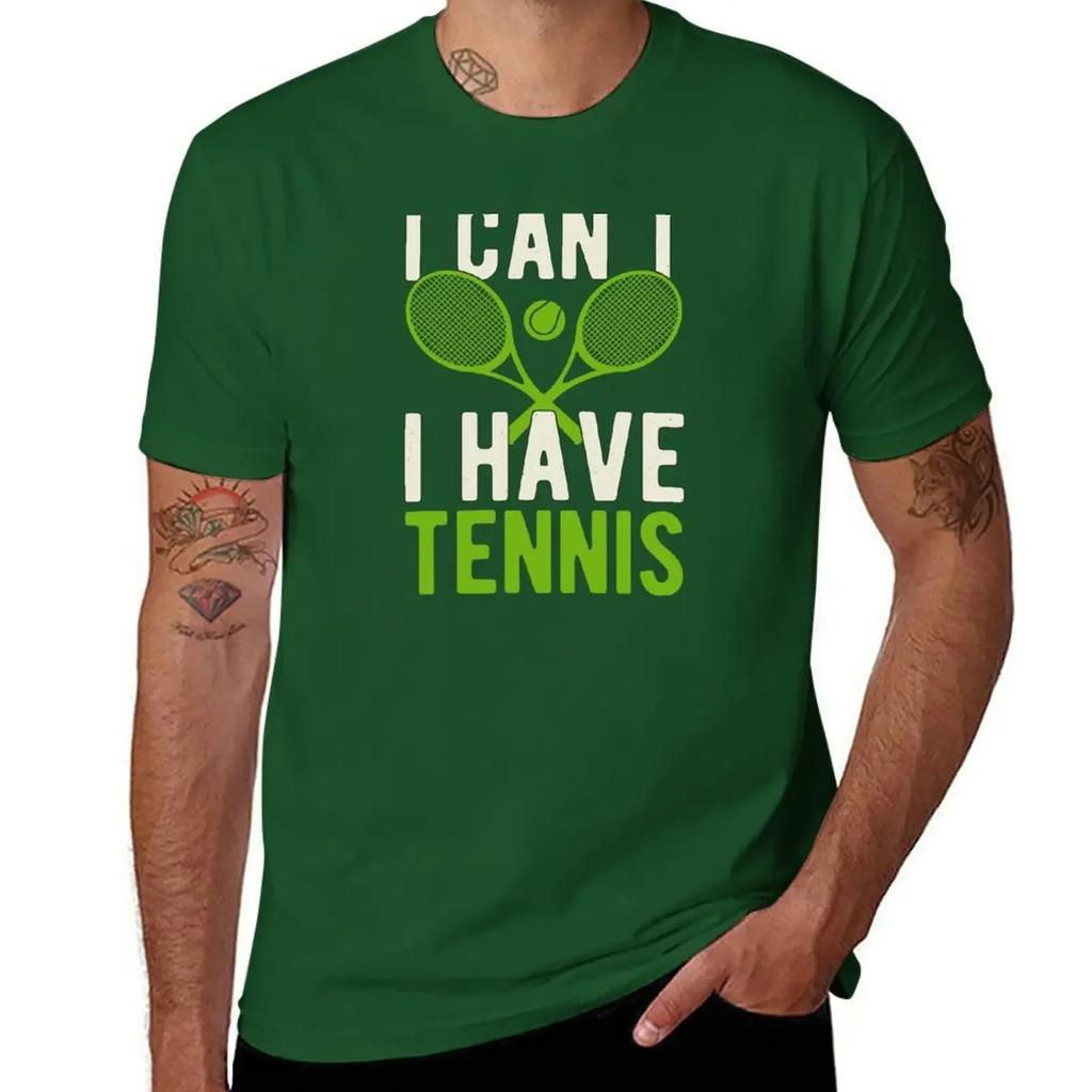 Funny Tennis Lover T-Shirt Aesthetic Clothing Funnys Workout Shirts for Men