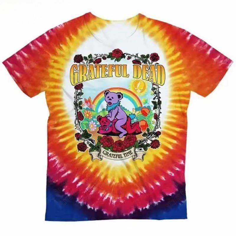 Herrenmode Cool 3D-bedruckte Rundhals Lockerer Stil Bewegung Lässige T-Shirts Harajuku T-Shirt Streetwear Sommer Tops